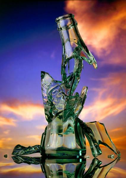 Photograph Steve Nozicka Broken Coke Bottle on One Eyeland